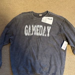 Pink Lily Gray Relaxed Boxy Sweatshirt